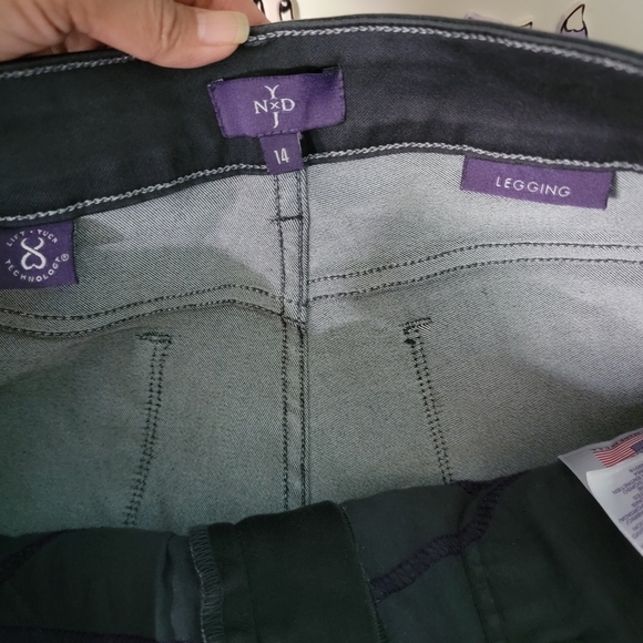 NYDJ Women's Plus Size Legging Denim Pants Sz 14 Five Pockets Comfort Everyday - Picture 9 of 12
